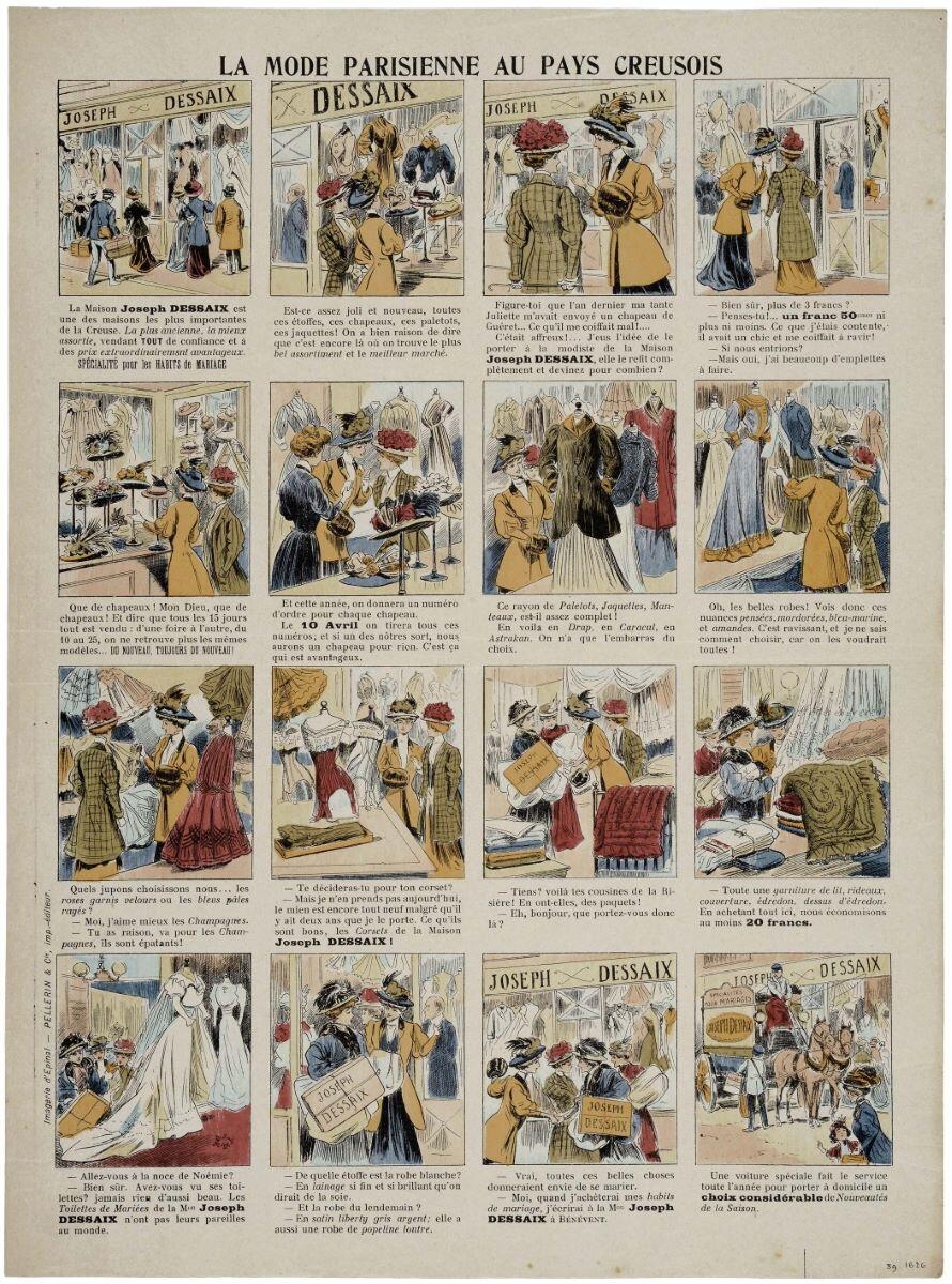 LA MODE PARISIENNE AU PAYS CREUSOIS (titre inscrit)