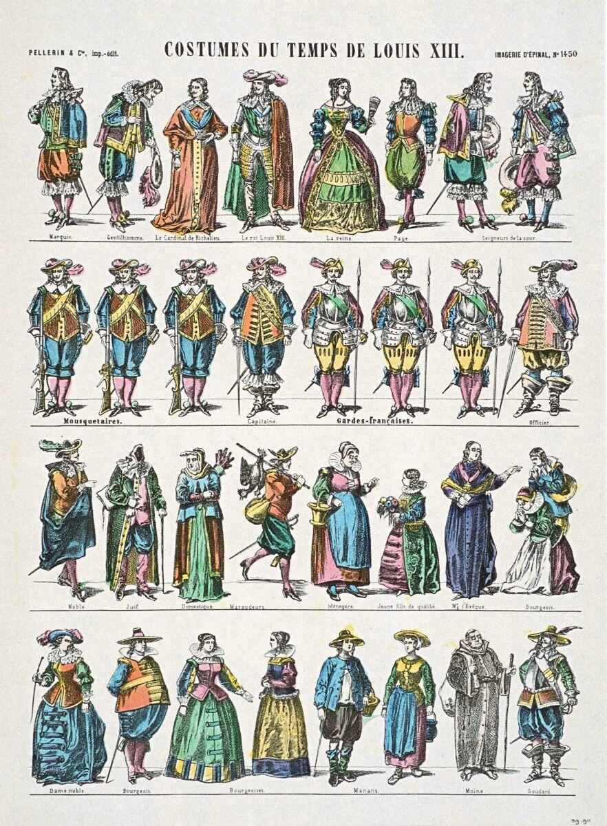 COSTUMES DU TEMPS DE LOUIS XIII. (titre inscrit)