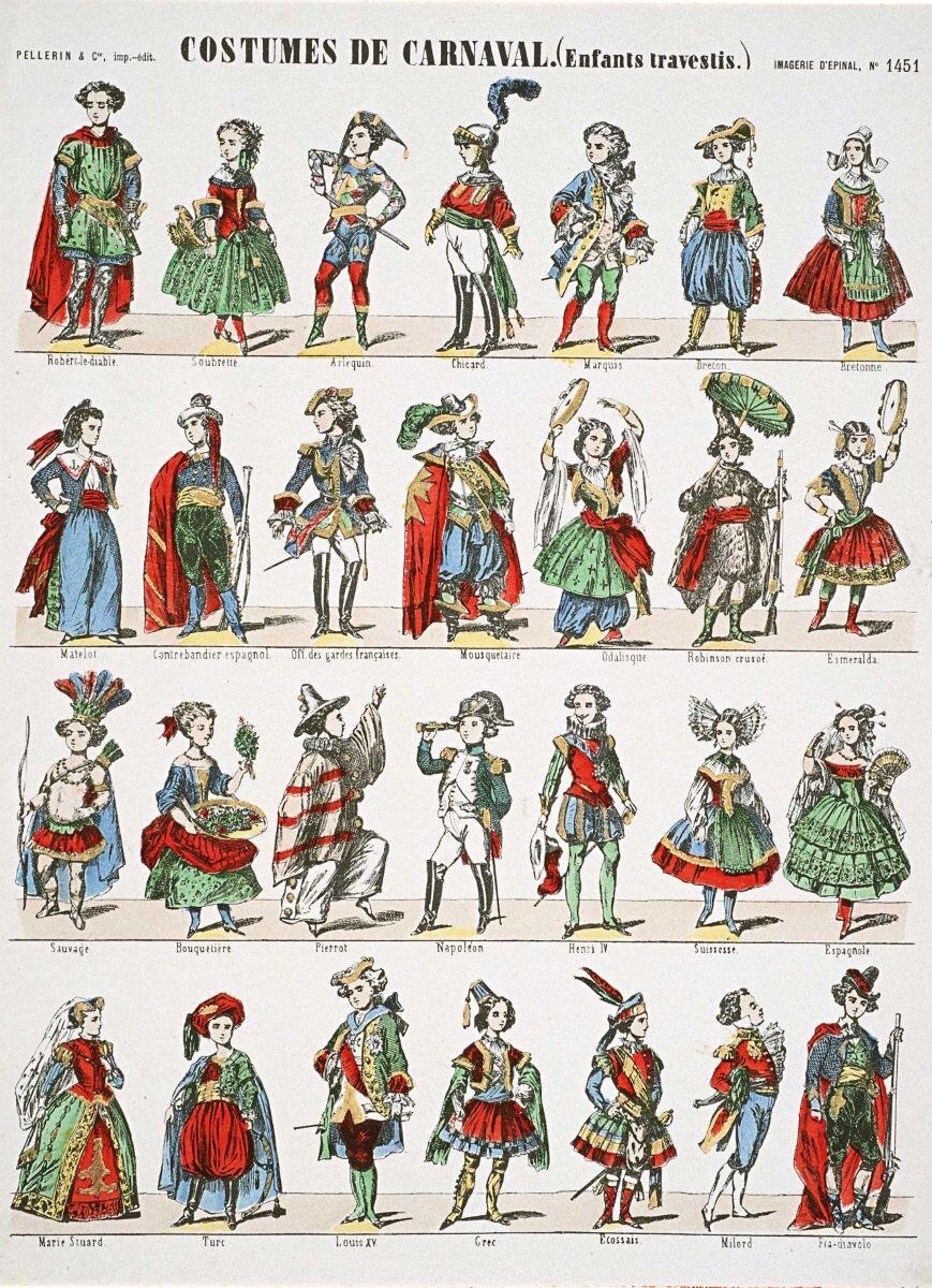 COSTUMES DE CARNAVAL. (Enfants travestis.) (titre inscrit)