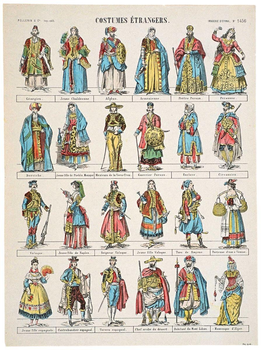 COSTUMES ETRANGERS. (titre inscrit)