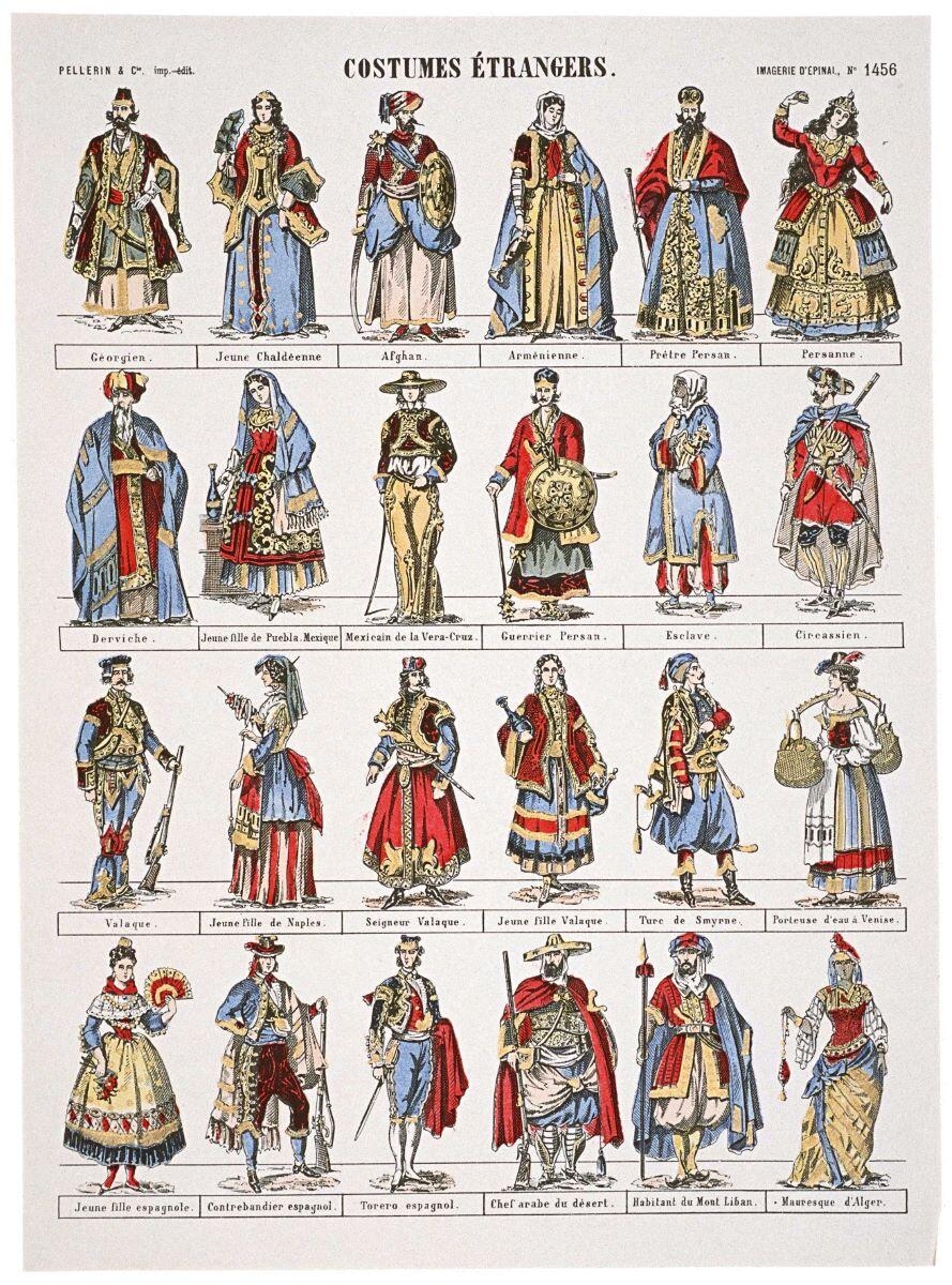 COSTUMES ETRANGERS. (titre inscrit)