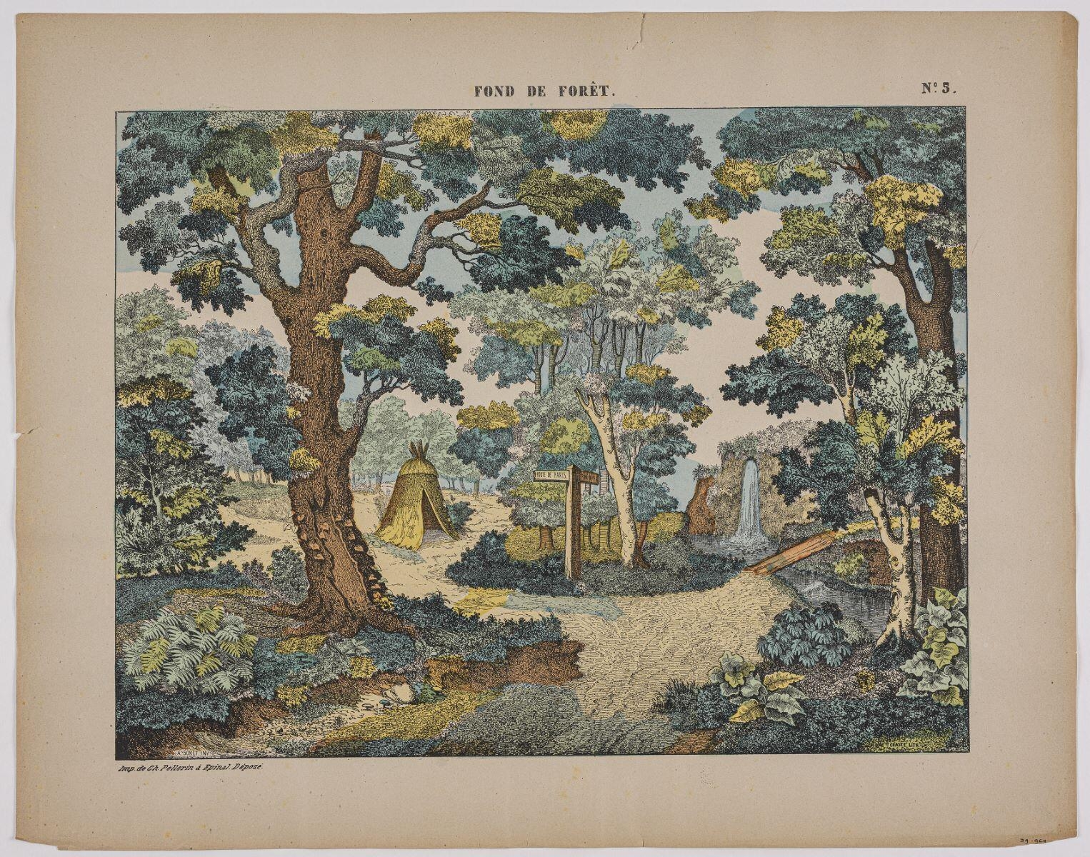 FOND DE FORÊT. N°.5. (titre inscrit)