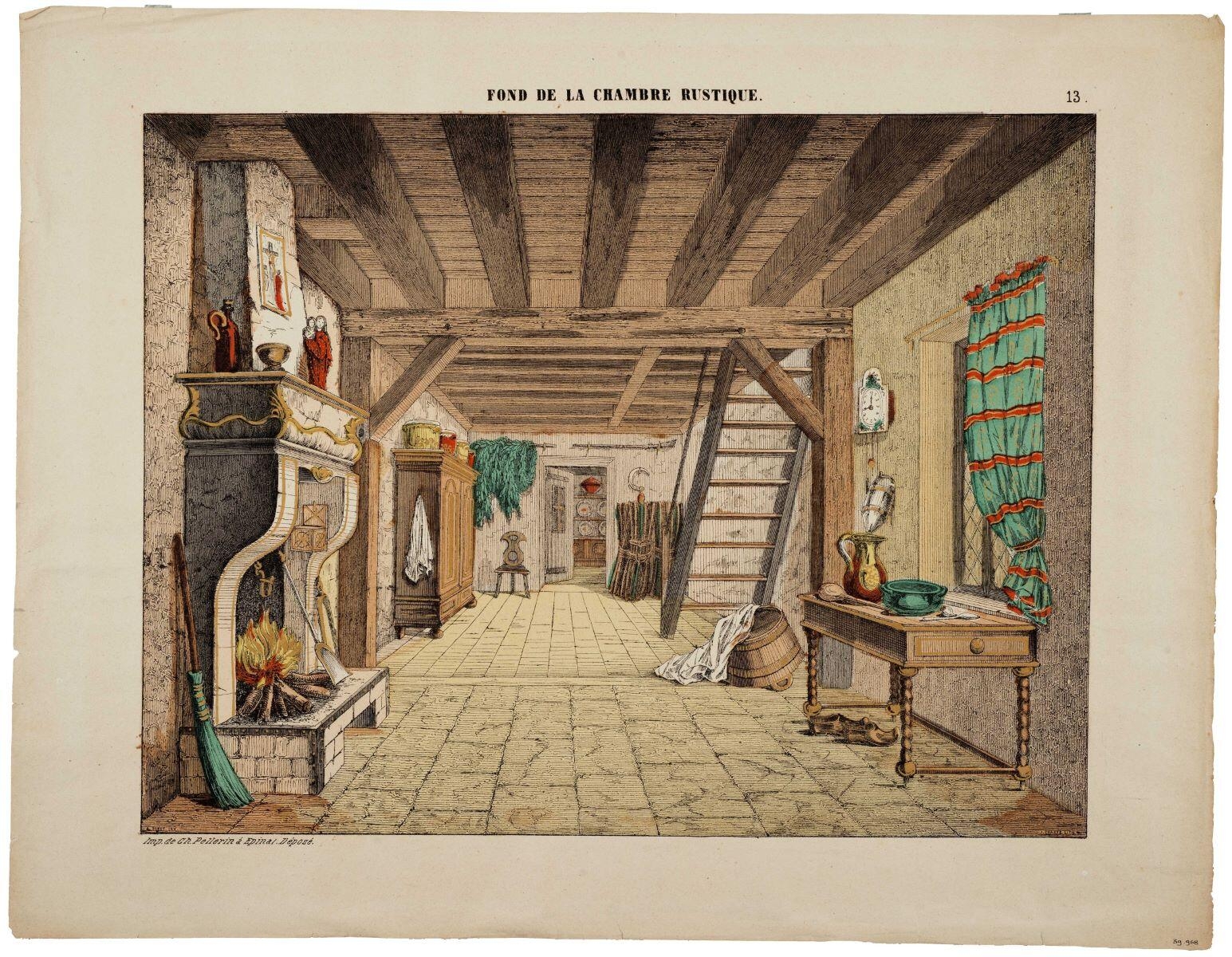 FOND DE LA CHAMBRE RUSTIQUE. 13. (titre inscrit)