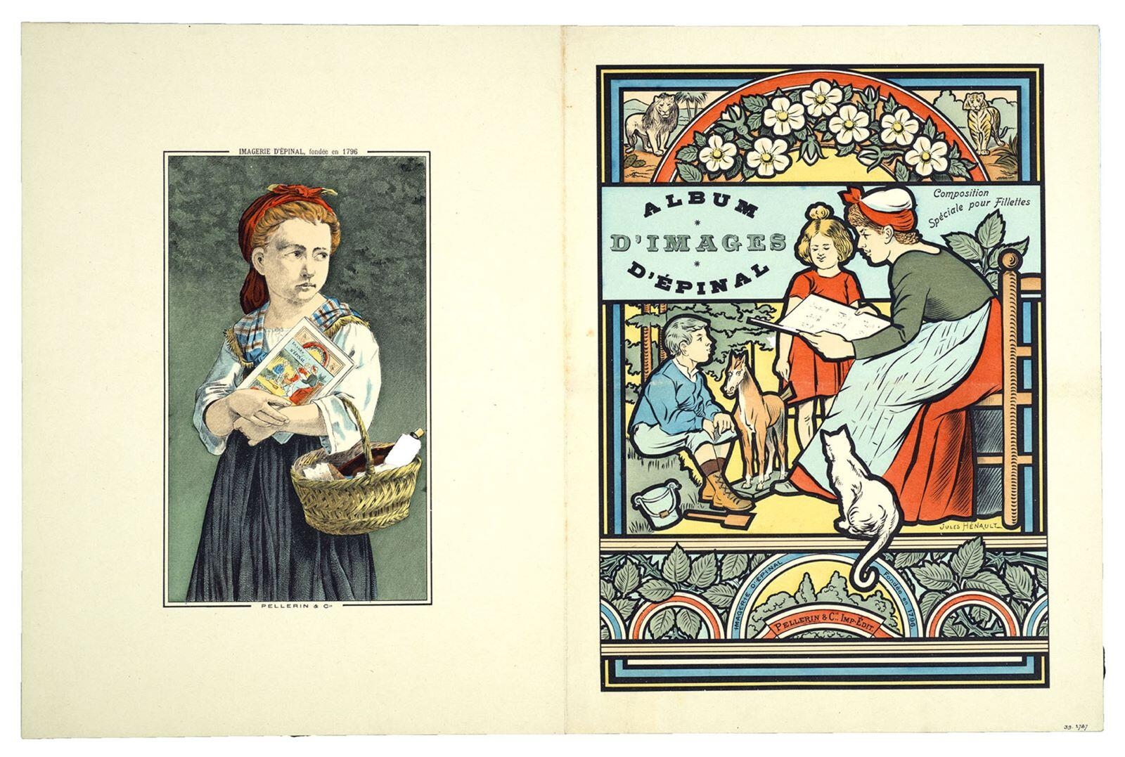 ALBUM D'IMAGES D'EPINAL / Composition Spéciale pour Fillettes (titre inscrit)