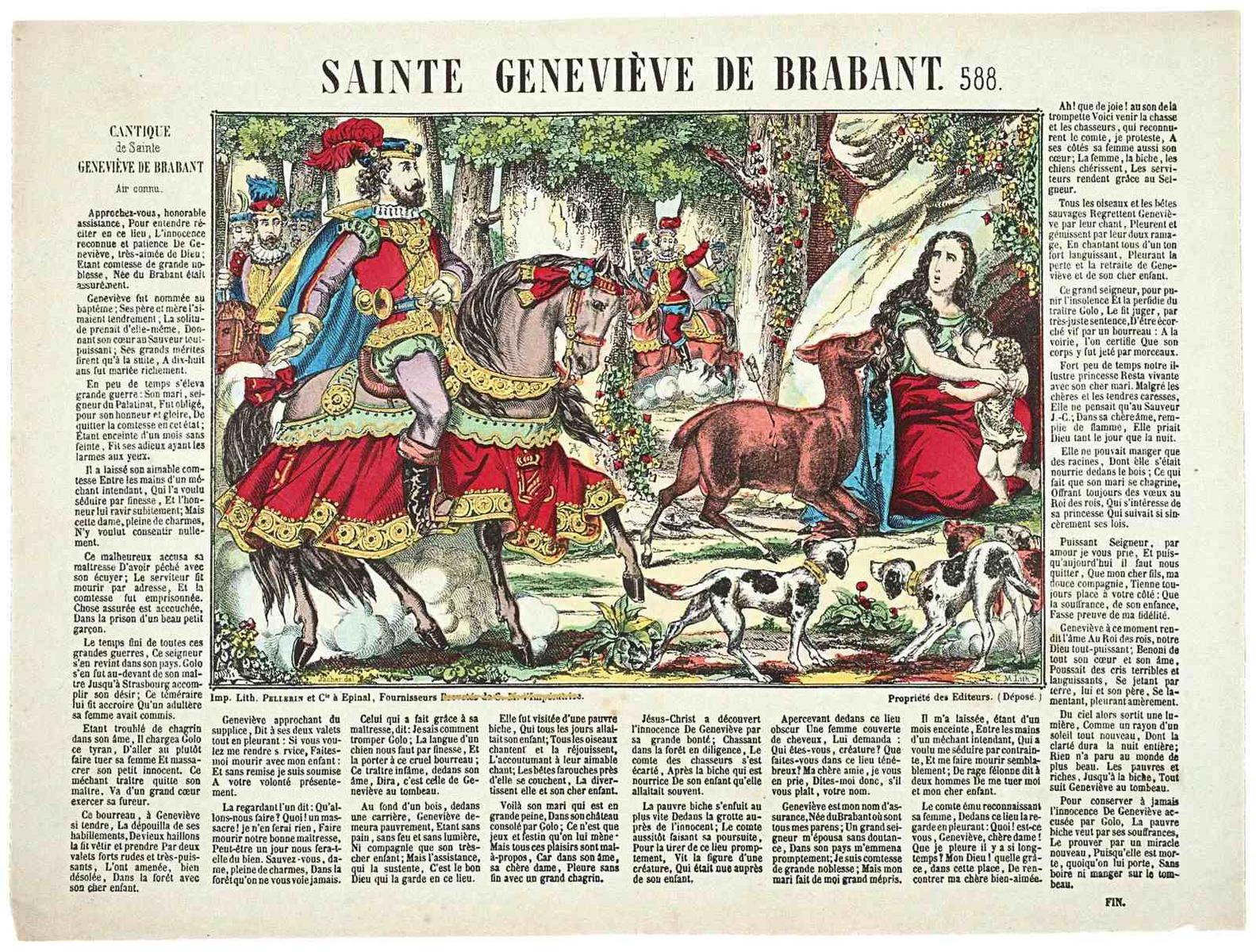 SAINTE GENEVIEVE DE BRABANT. 588. (titre inscrit)