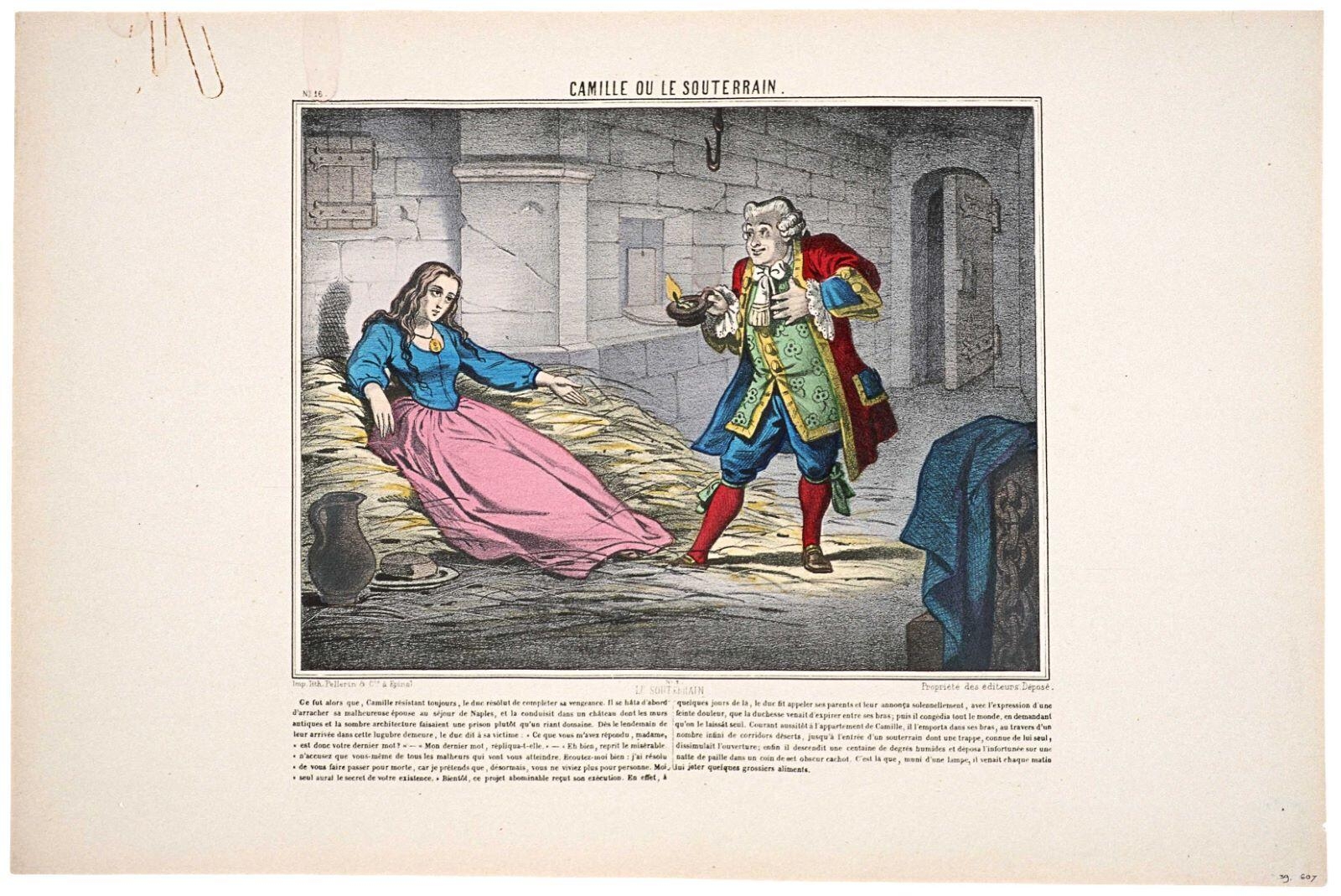 CAMILLE OU LE SOUTERRAIN. / LE SOUTERRAIN / N°.. 3. / N°.. 16. (titre inscrit)