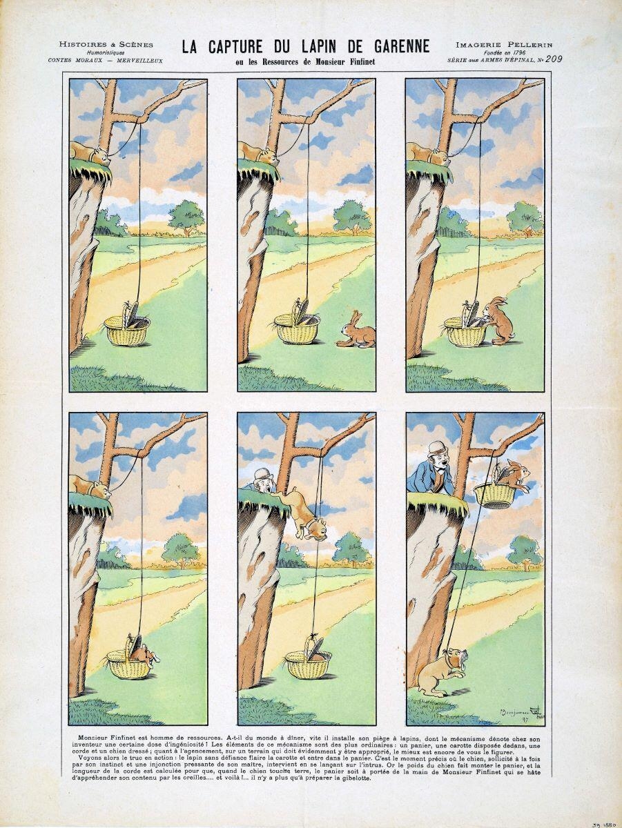 LA CAPTURE DU LAPIN DE GARENNE. / ou les Ressources de Monsieur Finfinet (titre inscrit)