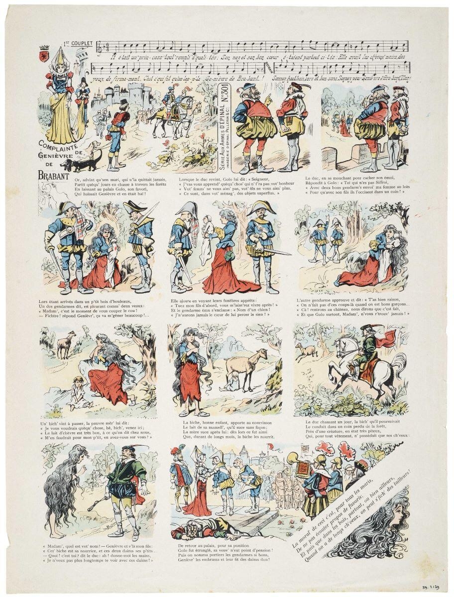 COMPLAINTE / DE / GENIÈVRE / DE / BRABANT (titre inscrit) ; Complainte de Geneviève de Brabant (titre factice)