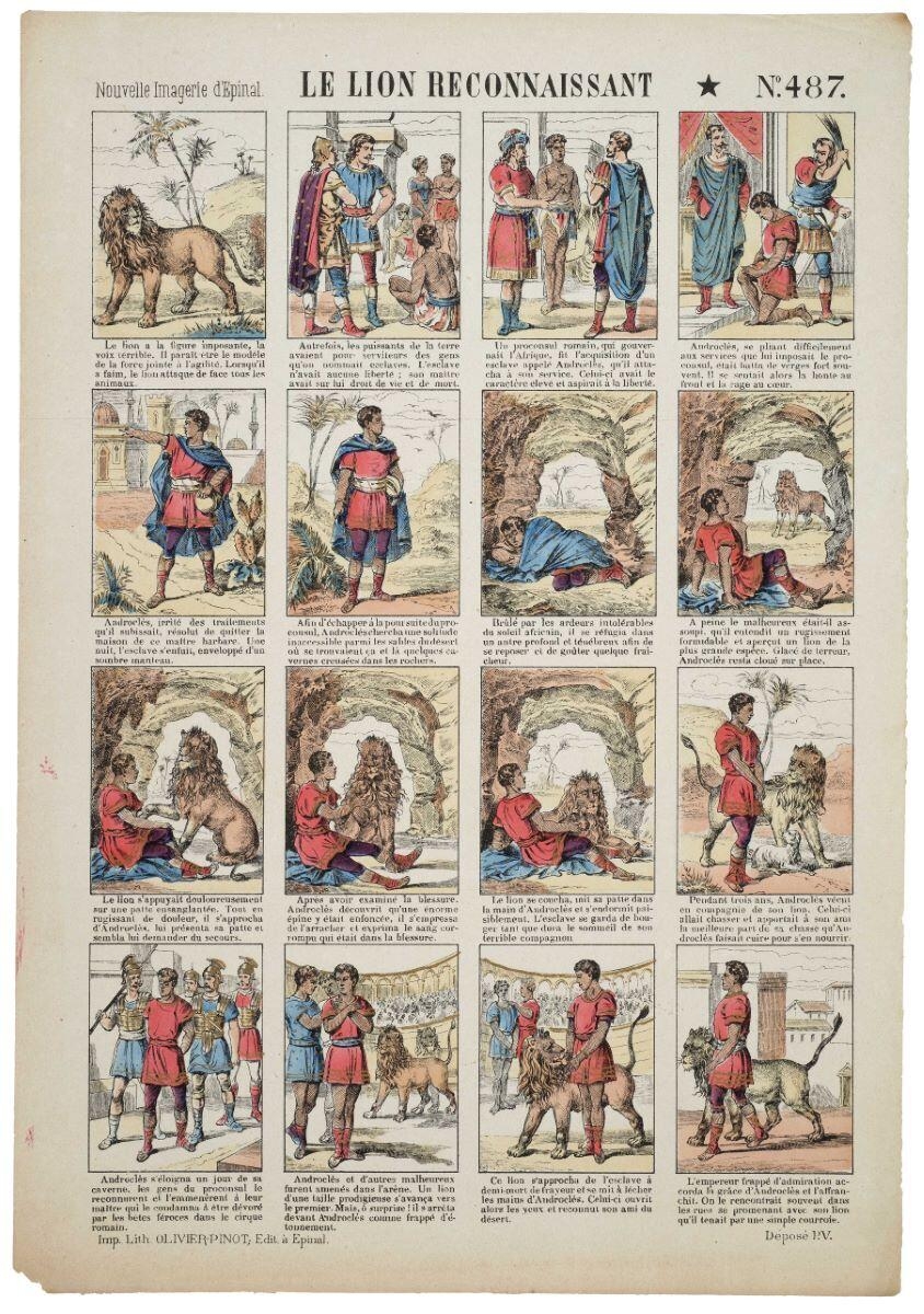 LE LION RECONNAISSANT N°.487. (titre inscrit)