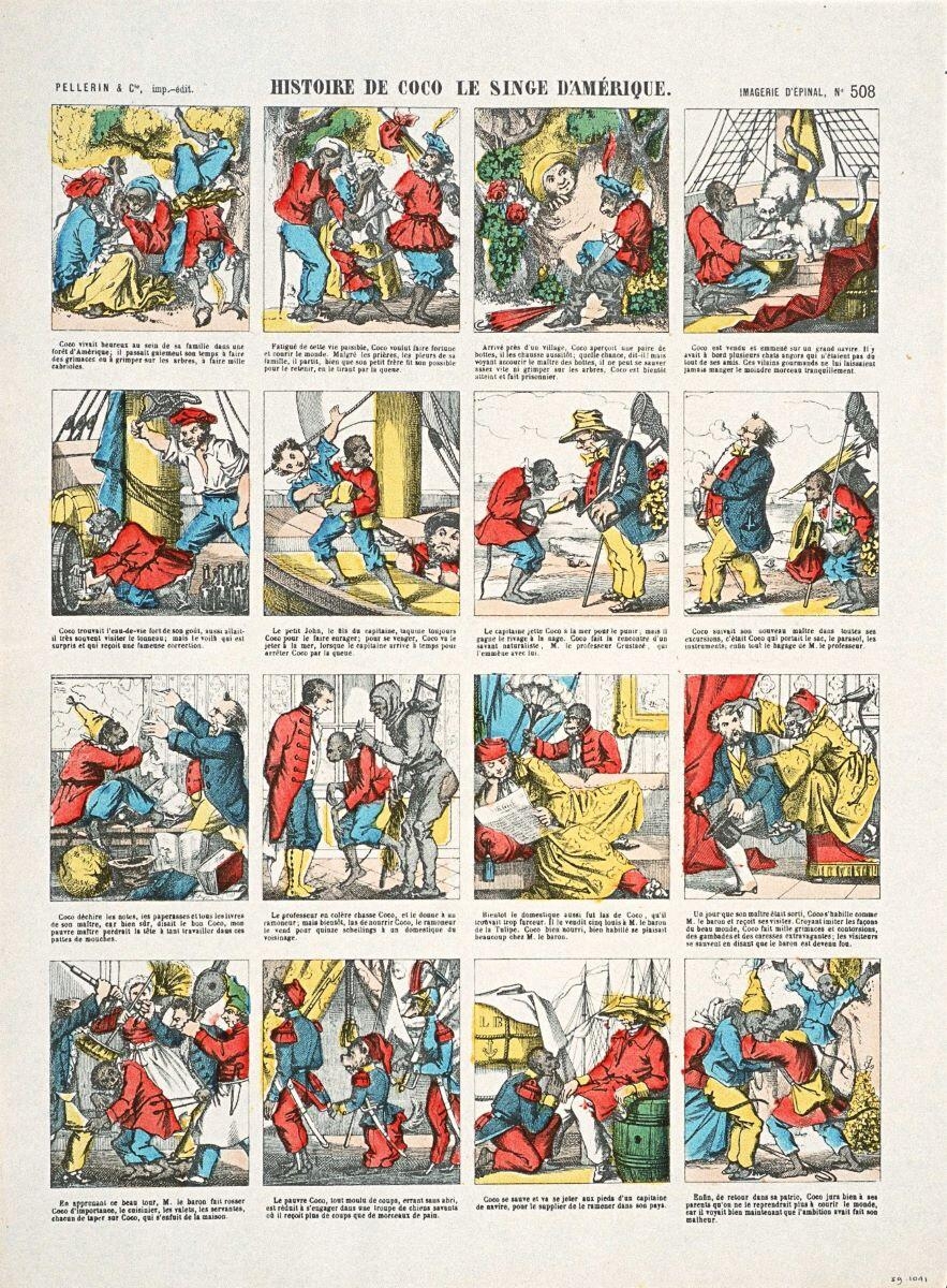 HISTOIRE DE COCO LE SINGE D'AMERIQUE. (titre inscrit)