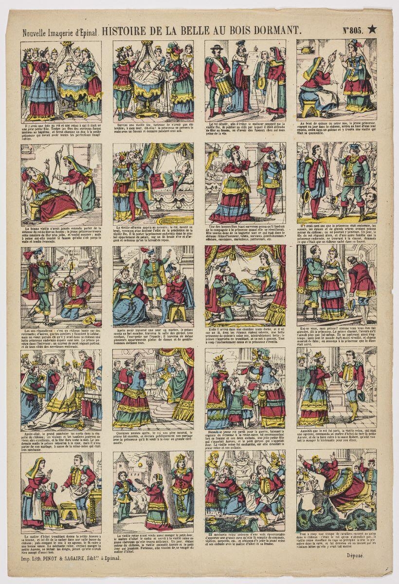 HISTOIRE DE LA BELLE AU BOIS DORMANT. N°805. (titre inscrit)