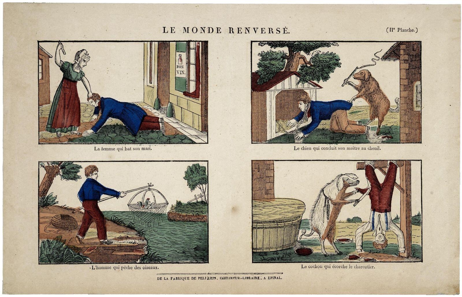 LE MONDE RENVERSÉ. (IIe Planche.) (titre inscrit)