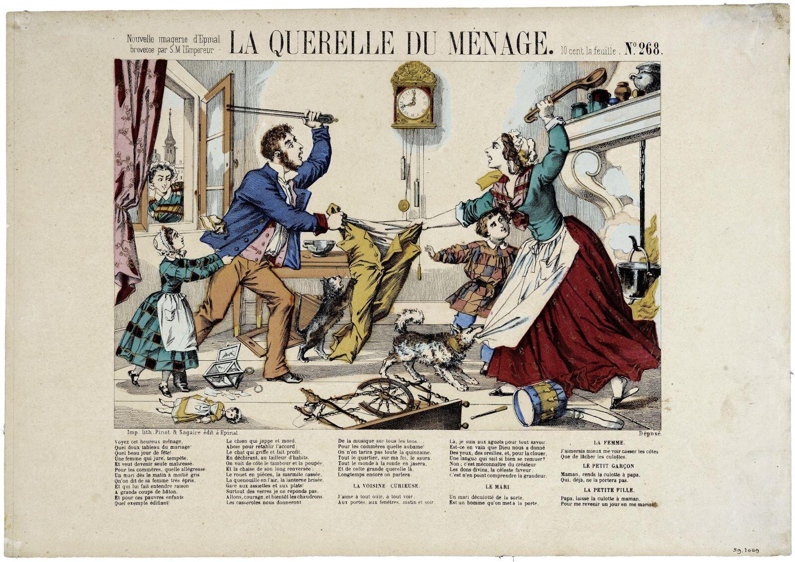 LA QUERELLE DU MENAGE. N°. 268. (titre inscrit)