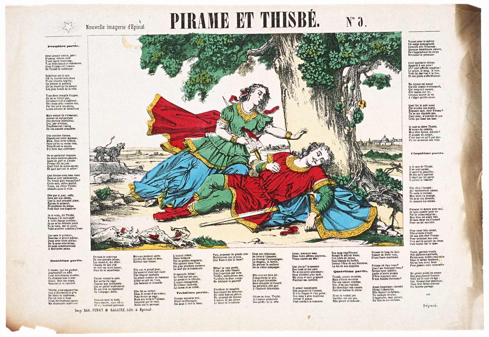 PIRAME ET THISBE. N°6. (titre inscrit)