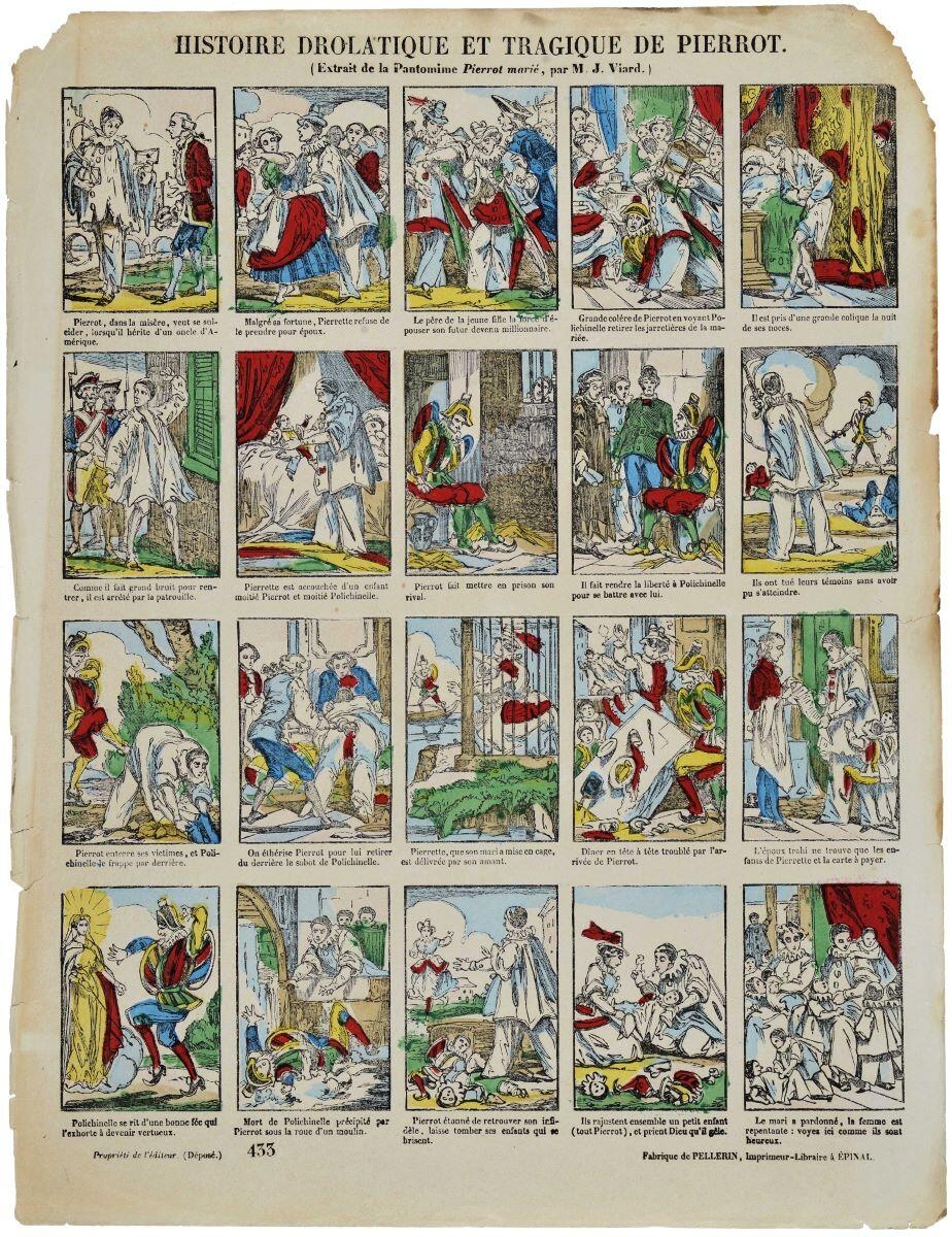HISTOIRE DROLATIQUE ET TRAGIQUE DE PIERROT / (Extrait de la Pantomime Pierrot marié par M. J. Viard) / 433 (titre inscrit)