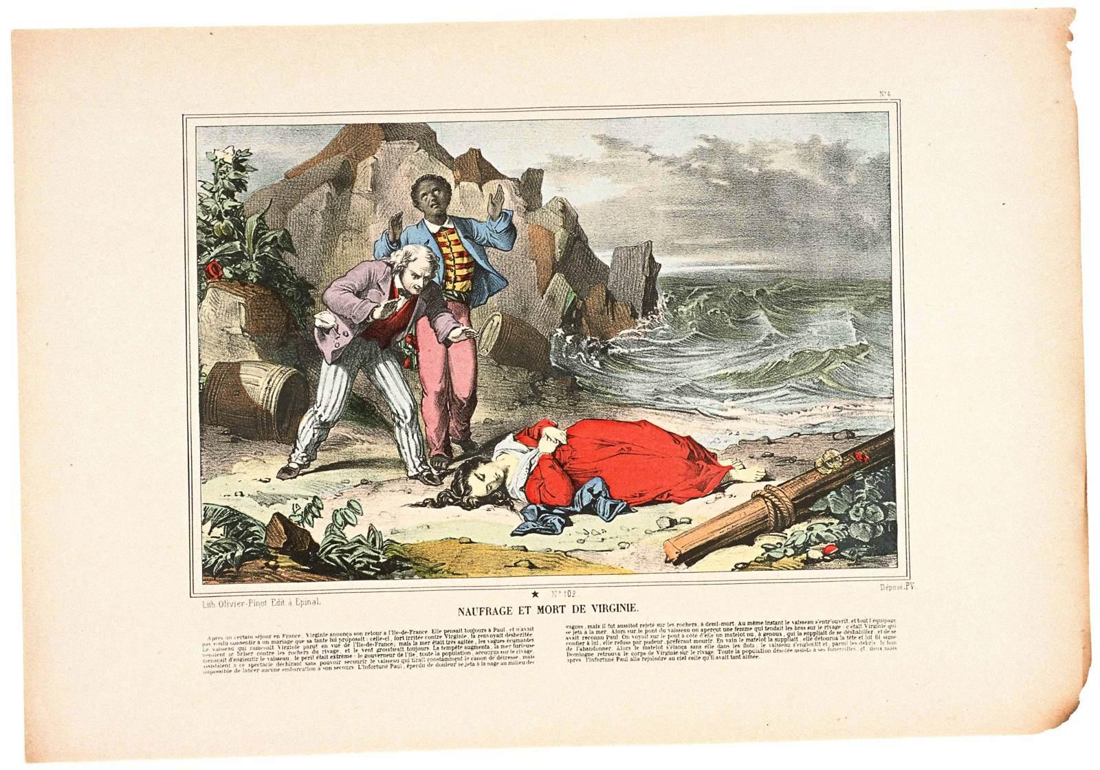 NAUFRAGE ET MORT DE VIRGINIE. / N°.4 / N°.122. (titre inscrit)