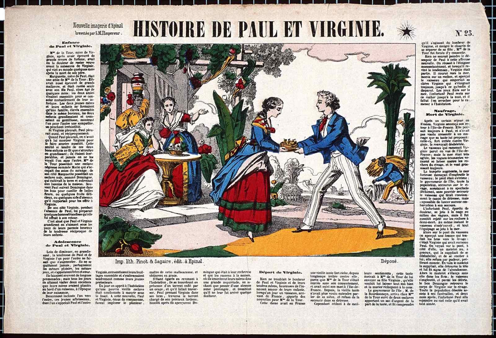 HISTOIRE DE PAUL ET VIRGINIE. N°.23. (titre inscrit)