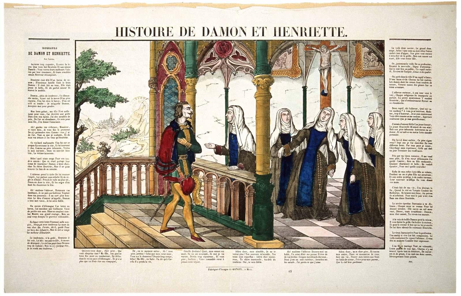HISTOIRE DE DAMON ET HENRIETTE. 45 (titre inscrit)