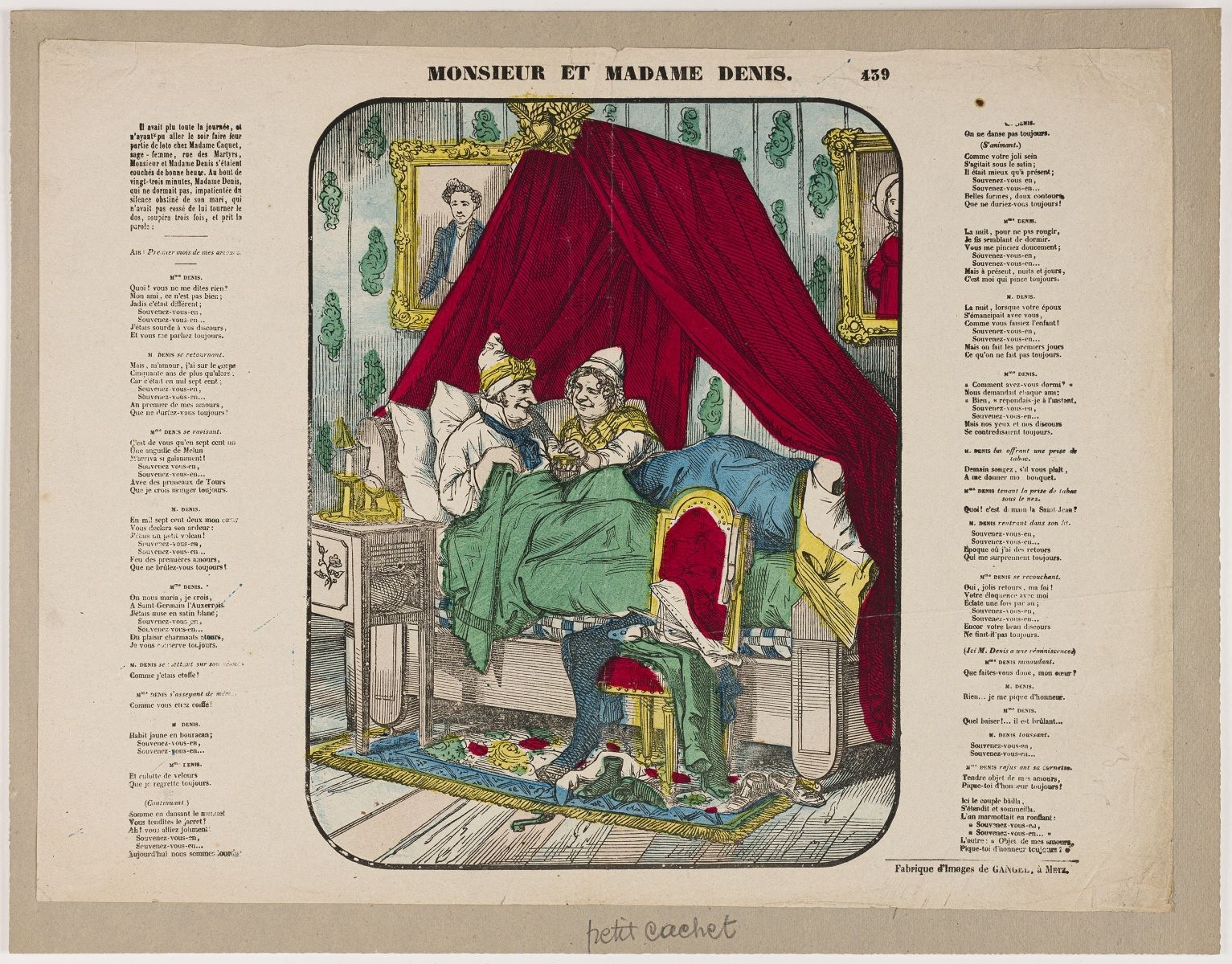 MONSIEUR ET MADAME DENIS. 439 (titre inscrit)