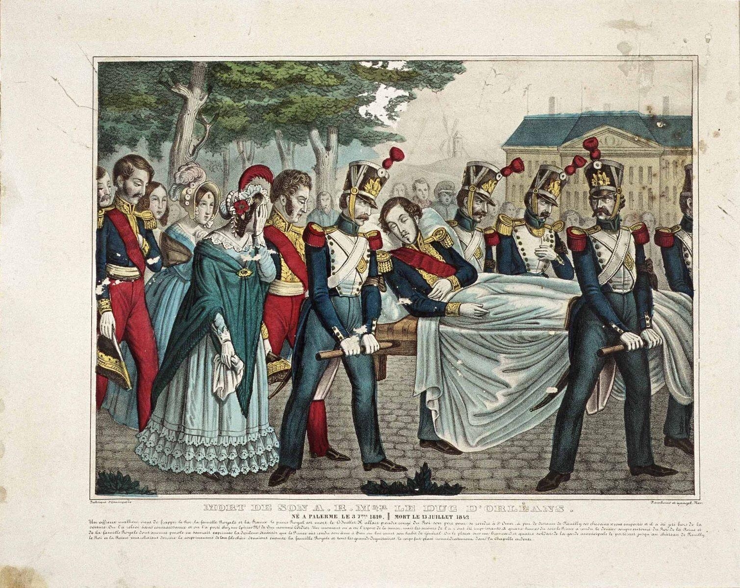 MORT DE SON A. R. MGR.. LE DUC D'ORLÉANS. (titre inscrit)