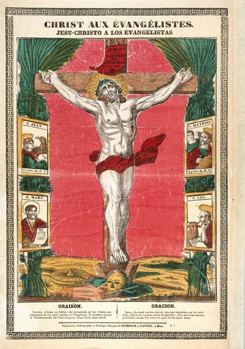 CHRIST AUX EVANGELISTES. N. 6. (titre inscrit fr., esp.)