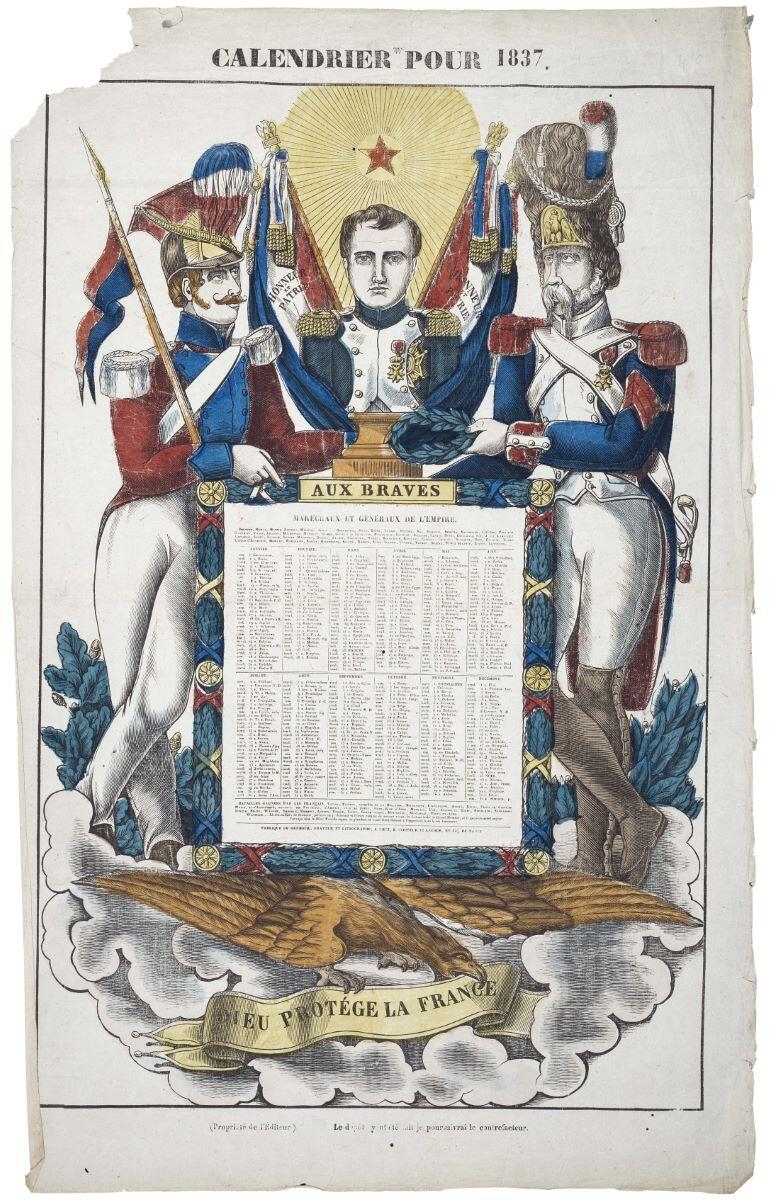 Calendrier pour 1837 (titre inscrit)