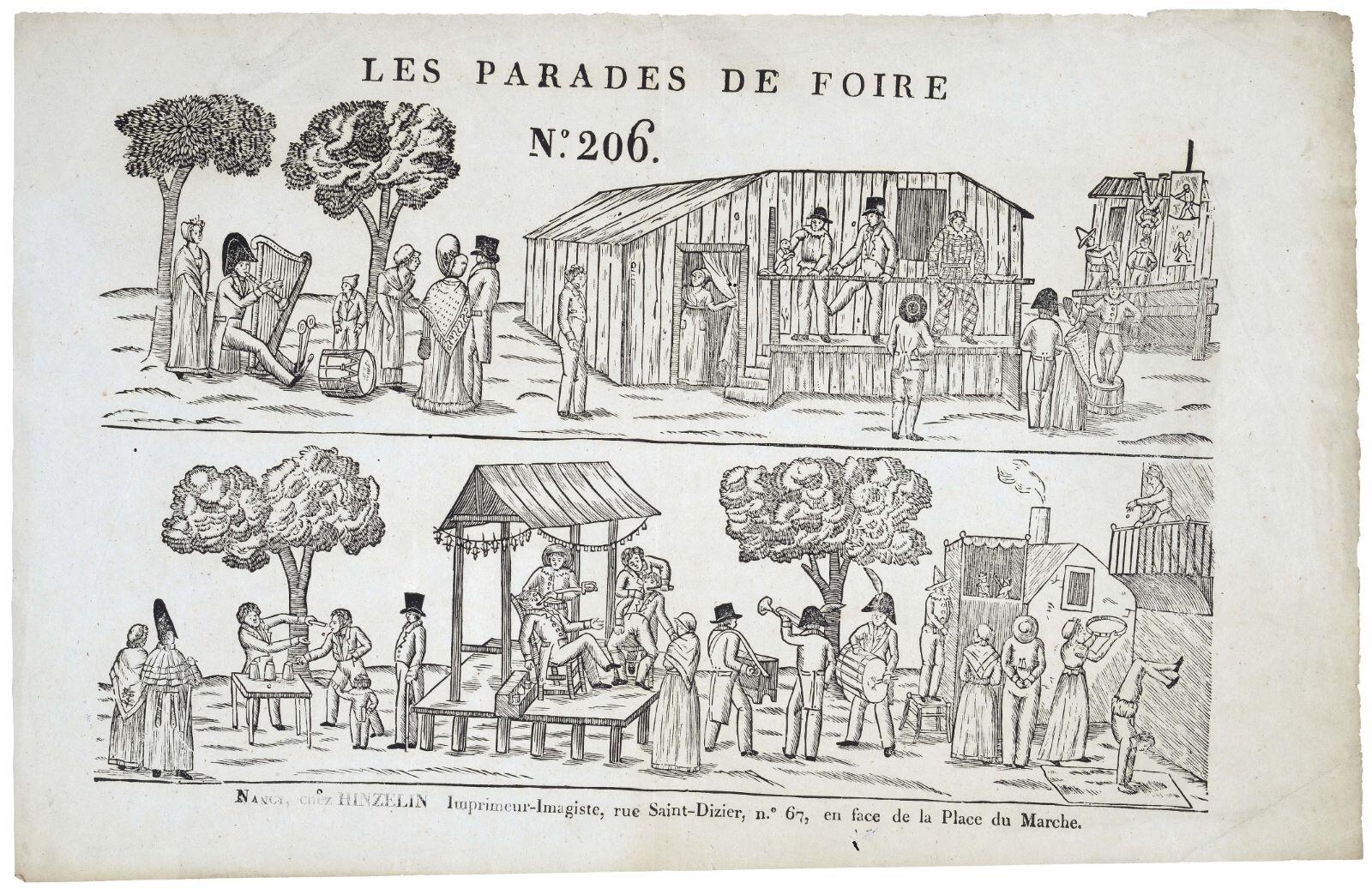 LES PARADES DE FOIRE / N°. 206. (titre inscrit)