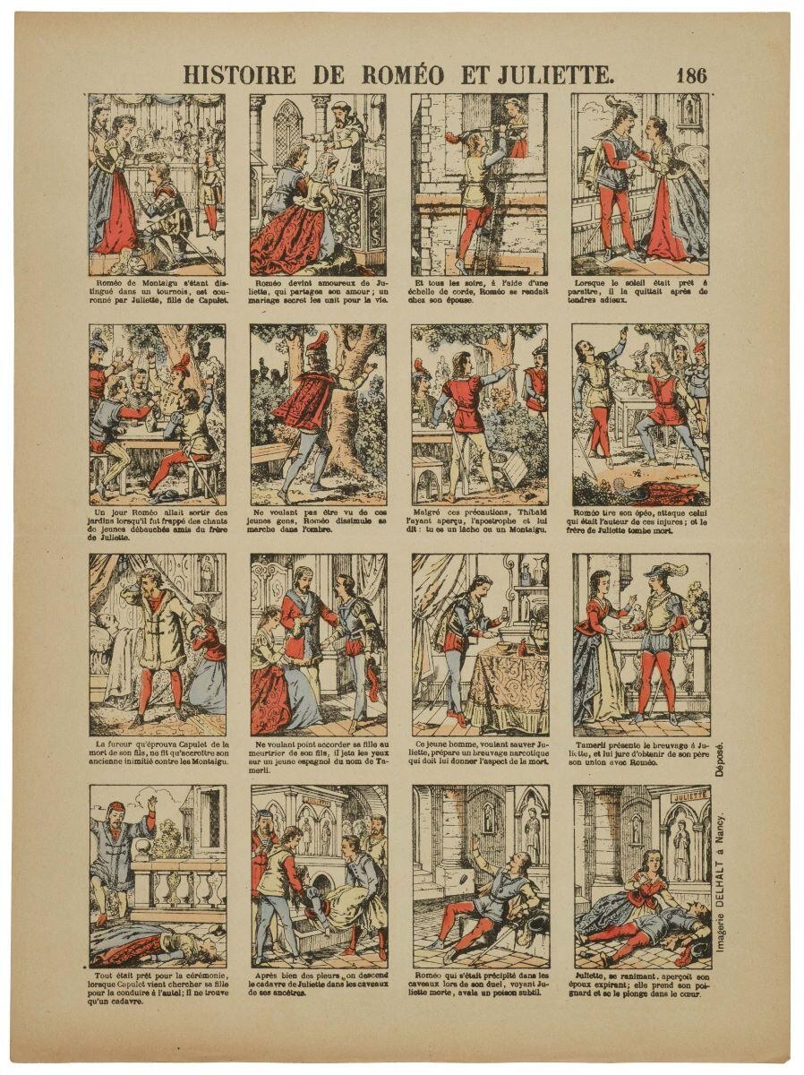 HISTOIRE DE ROMÉO ET JULIETTE. 186 (titre inscrit)