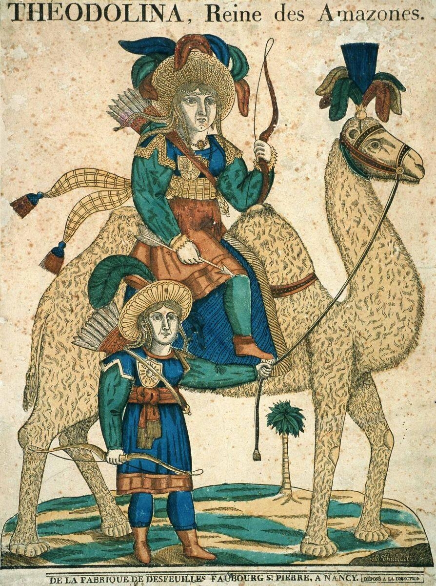 THEODOLINA, Reine des Amazones. (titre inscrit)