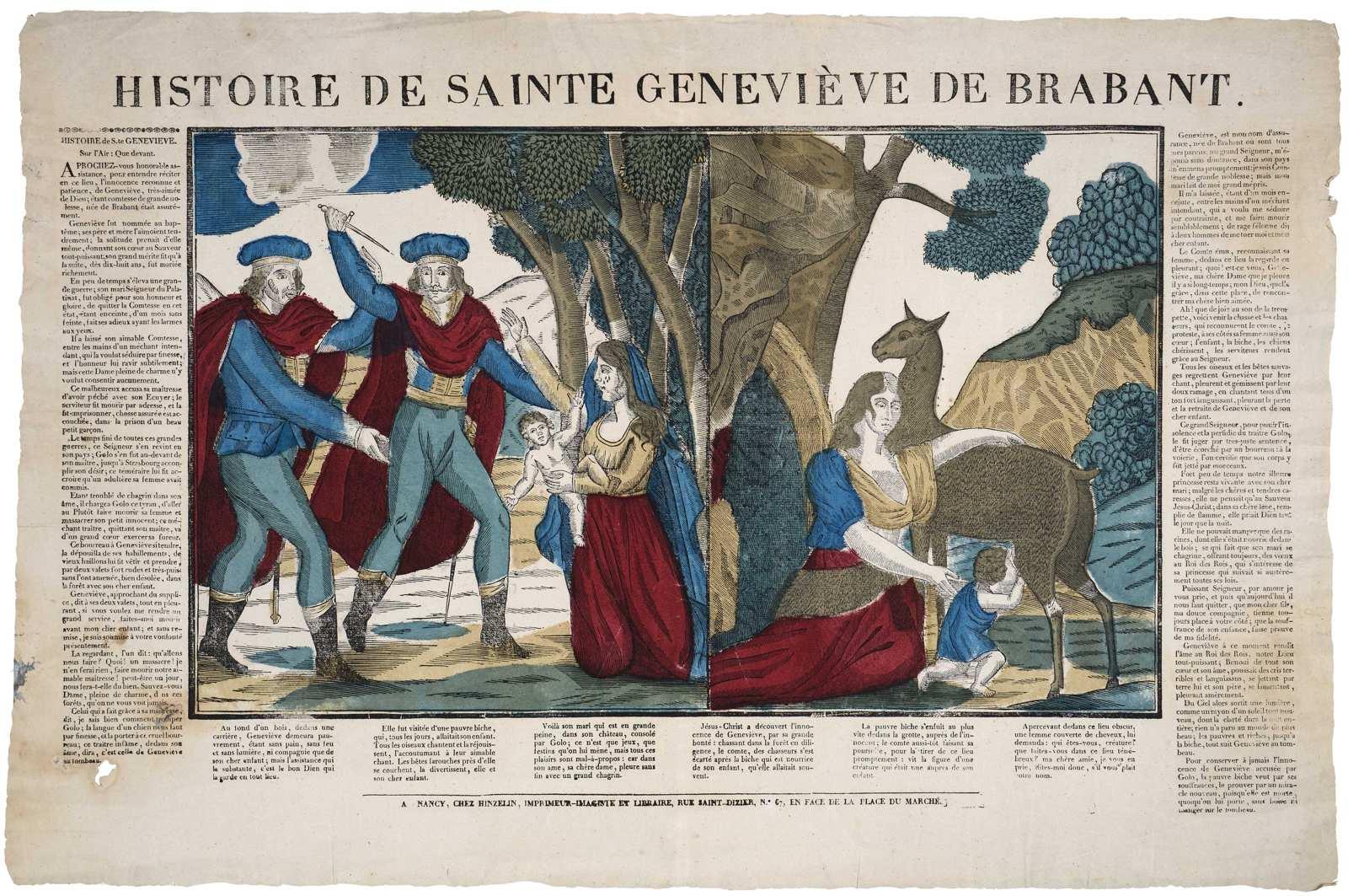 HISTOIRE DE SAINTE GENEVIEVE DE BRABANT. (titre inscrit)