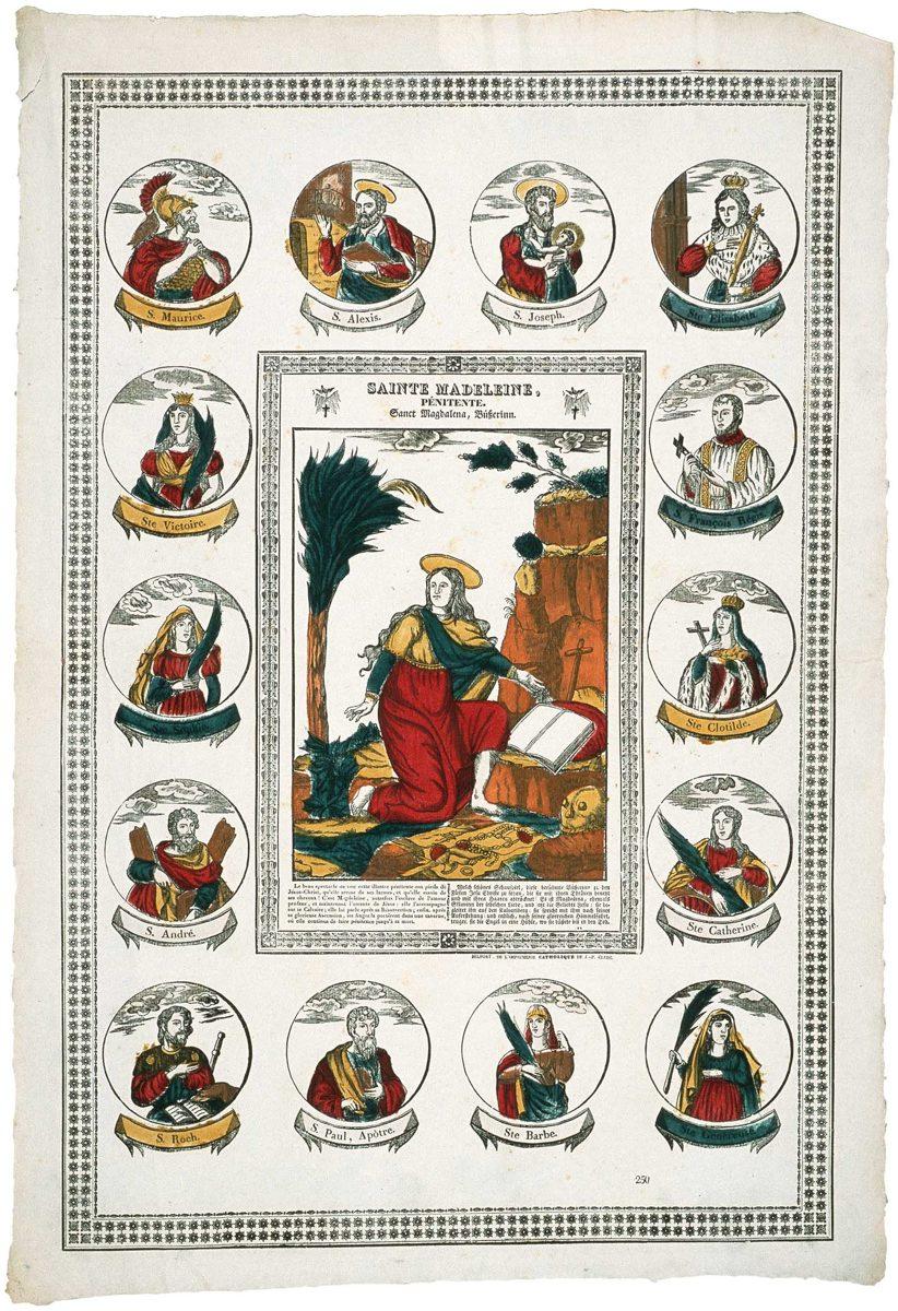 SAINTE MADELEINE, / PENITENTE. / 250 (titre inscrit fr., all.)