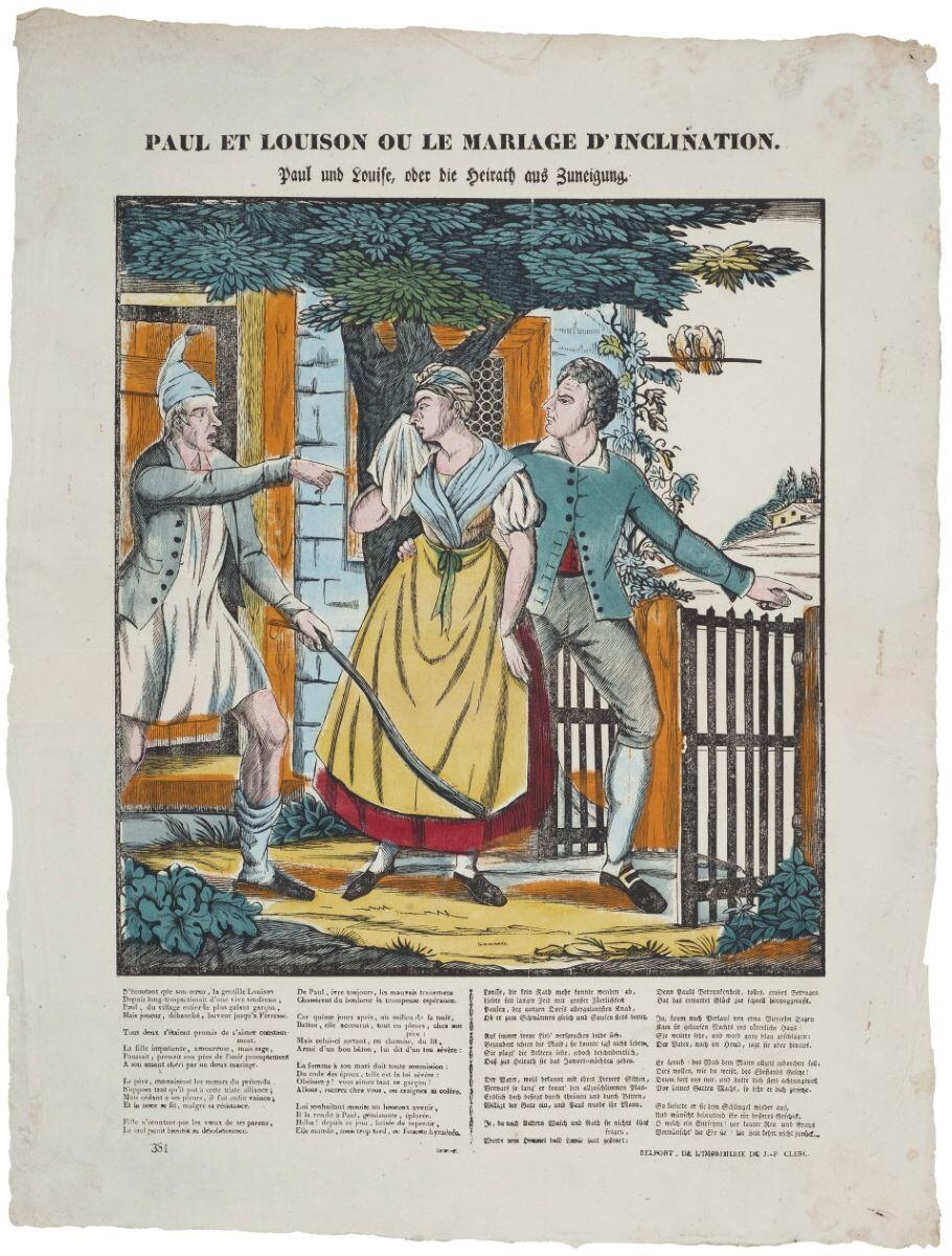PAUL ET LOUISON OU LE MARIAGE D'INCLINATION. 381 (titre inscrit fr., all.)
