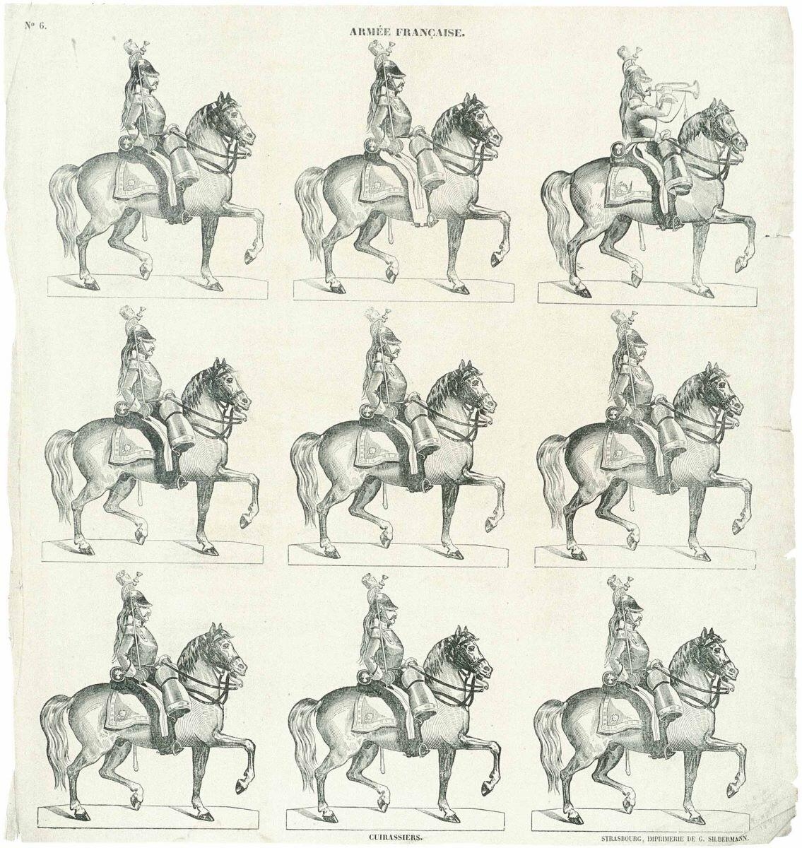 ARMEE FRANCAISE. N°6. / CUIRASSIERS (titre inscrit)