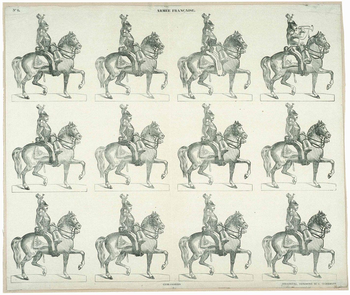 ARMEE FRANCAISE. N°6. / CUIRASSIERS (titre inscrit)