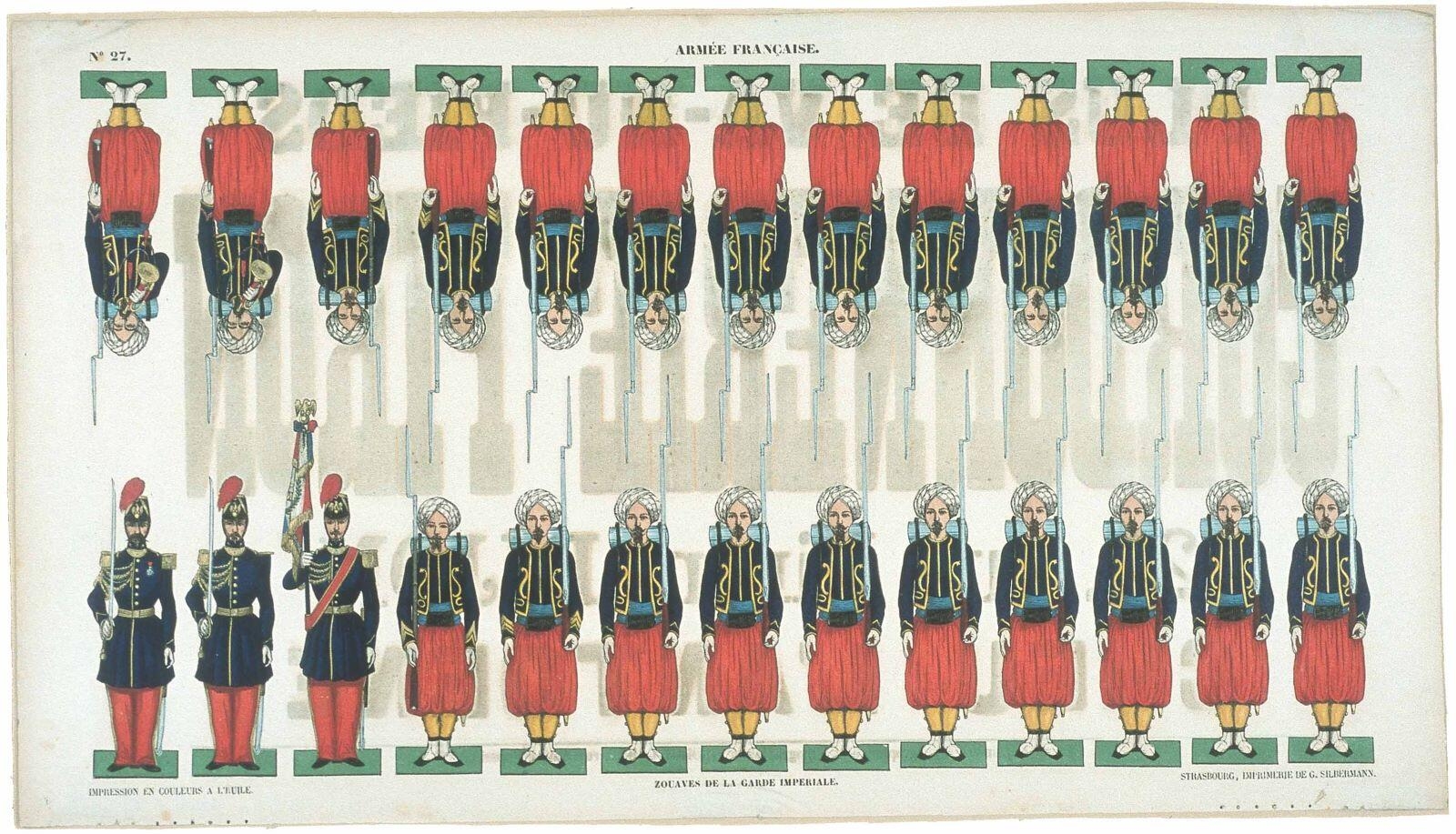 ARMEE FRANCAISE. N°27. / ZOUAVES DE LA GARDE IMPÉRIALE (titre inscrit)