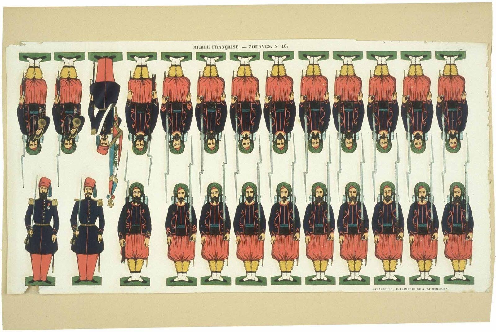 ARMEE FRANCAISE - ZOUAVES. N°18. (titre inscrit)