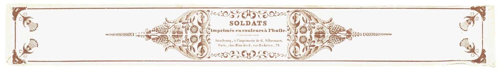 SOLDATS / Imprimés en couleurs à l'huile (titre inscrit) ; Infanterie de ligne. Grenadiers. (tfactice)