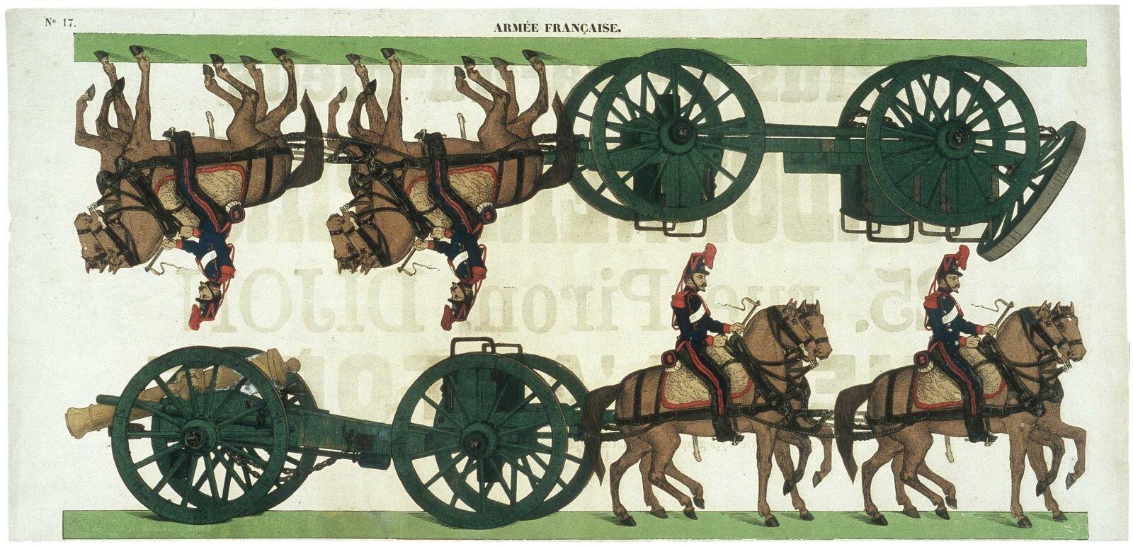ARMEE FRANCAISE. N°17. (titre inscrit) ; PARC D'ARTILLERIE (titre factice)