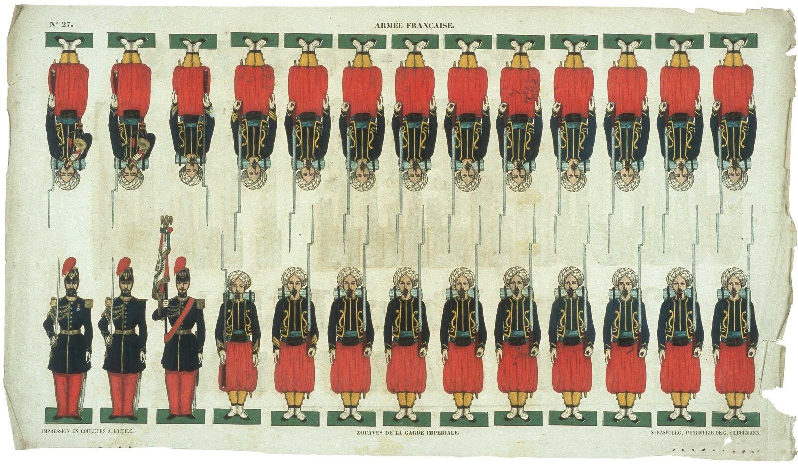 ARMEE FRANCAISE. N°27. / ZOUAVES DE LA GARDE IMPÉRIALE (titre inscrit)