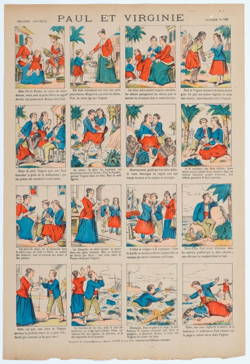 PAUL ET VIRGINIE PLANCHE N° 130 (titre inscrit)