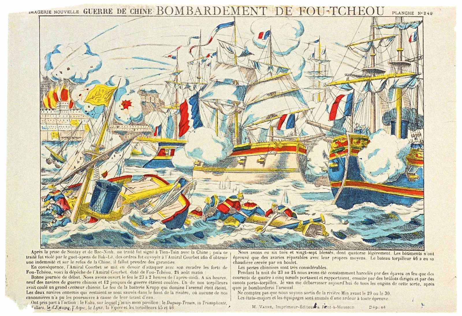 GUERRE DE CHINE. BOMBARDEMENT DE FOU-TCHEOU (titre inscrit)