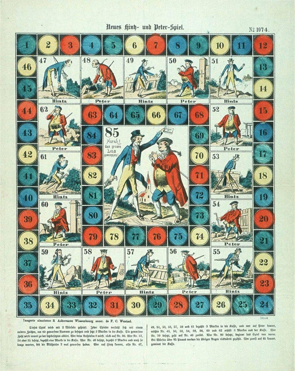 Neues Hinss und Peter Spiel. N°= 1074. (titre inscrit all.)