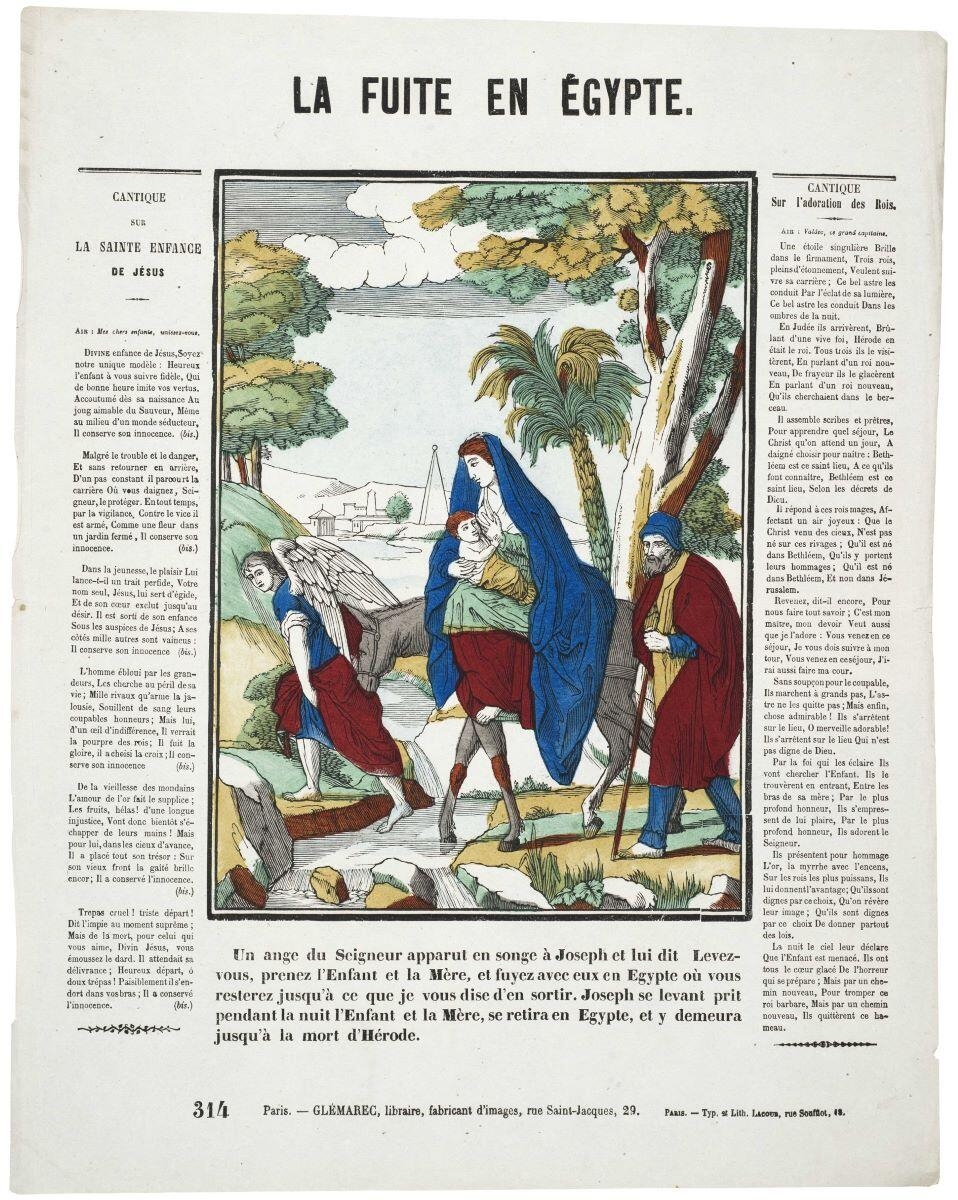 LA FUITE EN EGYPTE. 314 (titre inscrit)
