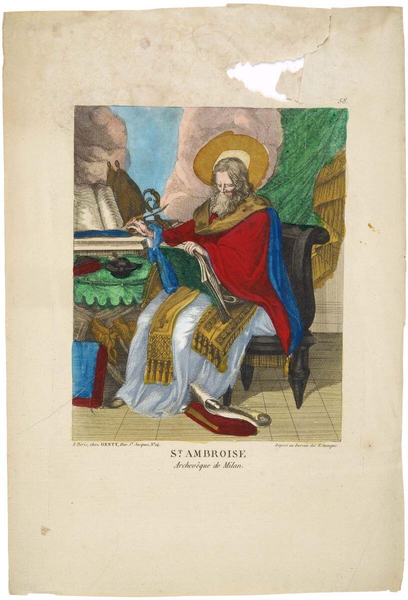 ST. AMBROISE / Archevêque de Milan. 58. (titre inscrit)