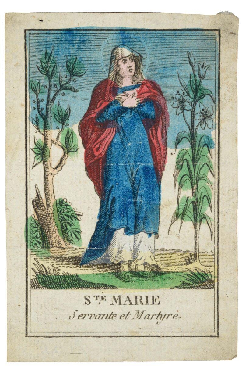 STE. MARIE / Servante et Martyre. (titre inscrit)