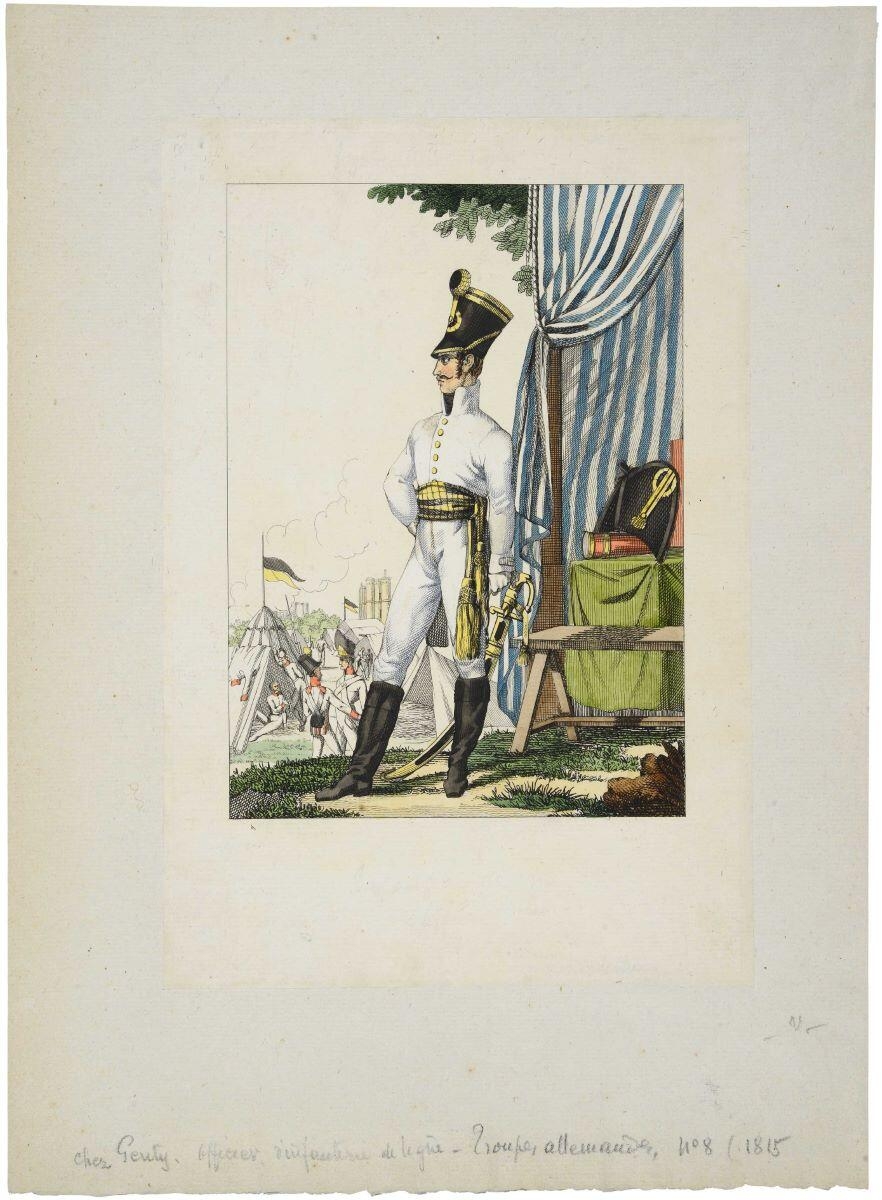 Officier d’infanterie de ligne - Troupe allemande, n° 8 (titre factice)