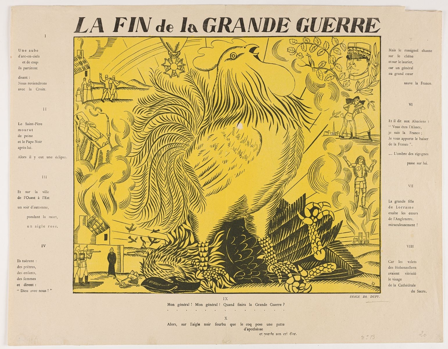 LA FIN de la GRANDE GUERRE (titre inscrit)
