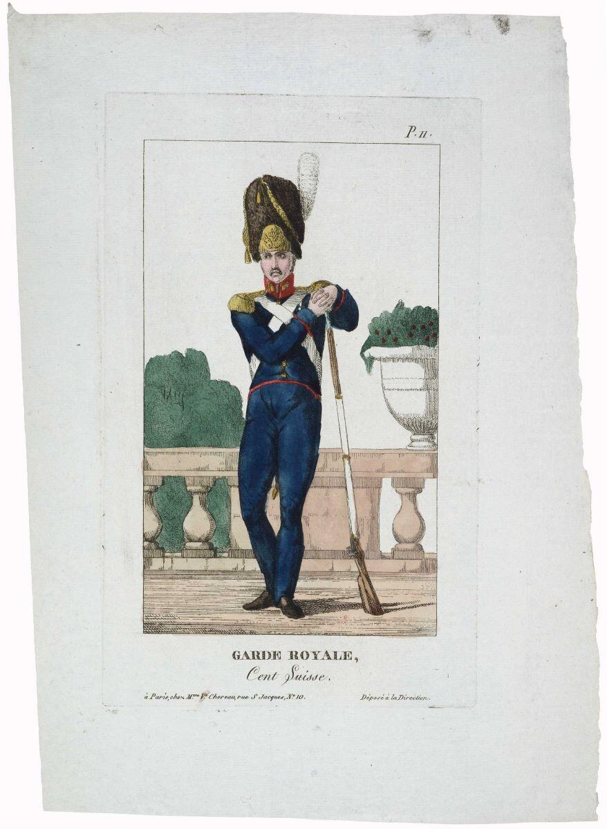 GARDE ROYALE, / Cent Suisse. P .11. (titre inscrit)