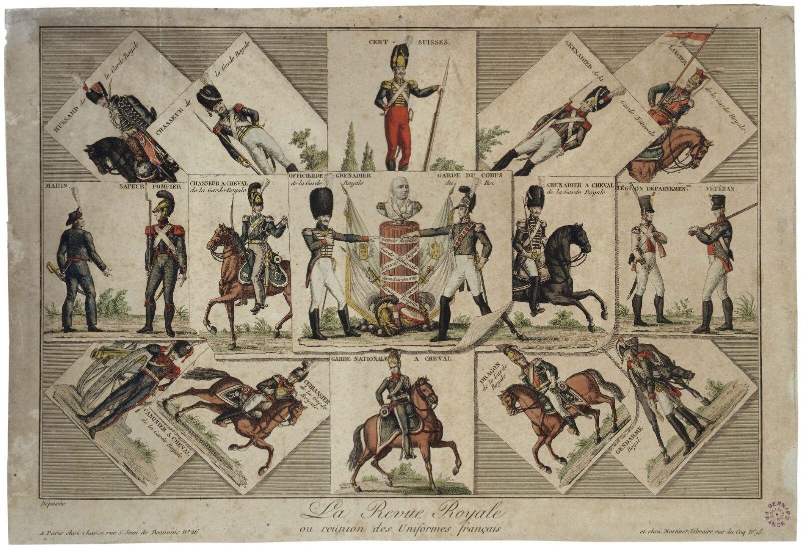 La Revue Royale / ou reunion des Uniformes français (titre inscrit)