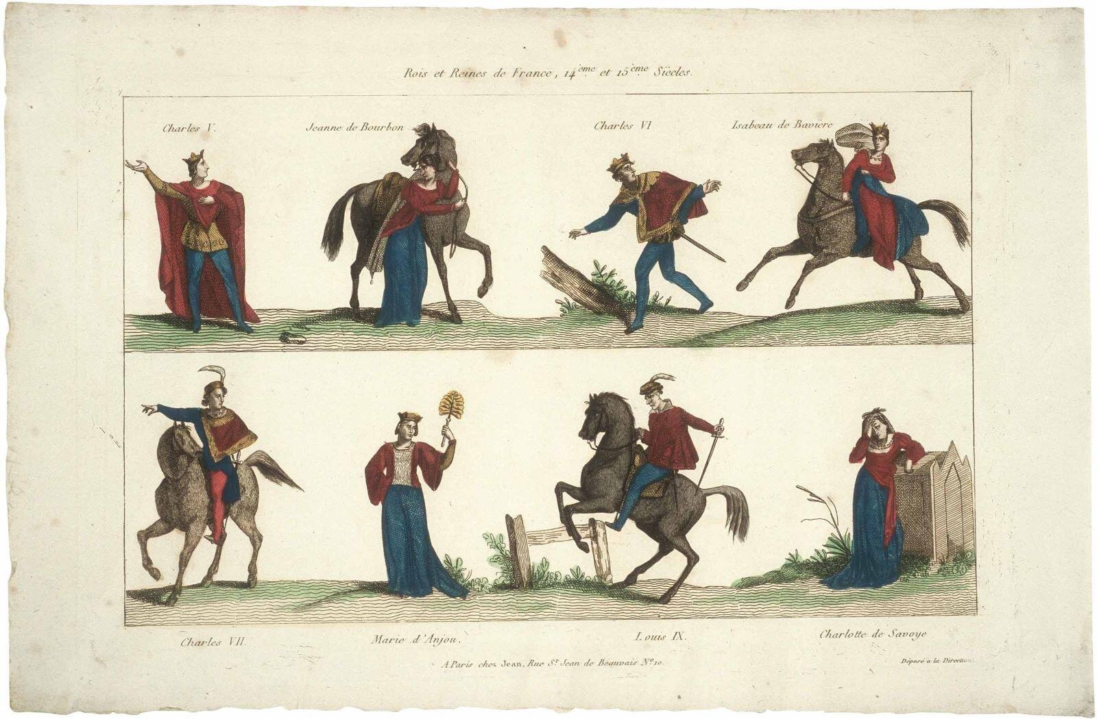 Rois et Reines de France 14ème. et 15ème. Siècles. (titre inscrit)
